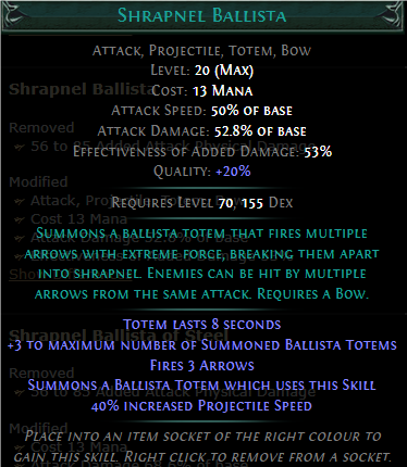 PoE Shrapnel Ballista Build 3.25