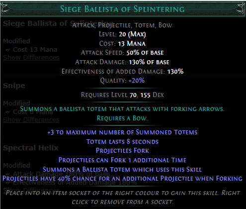 PoE Siege Ballista of Splintering Build 3.25