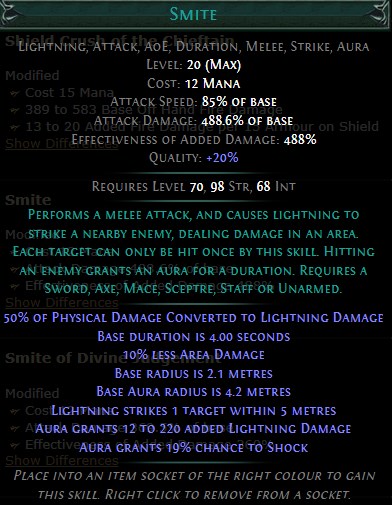 PoE Smite Build 3.25