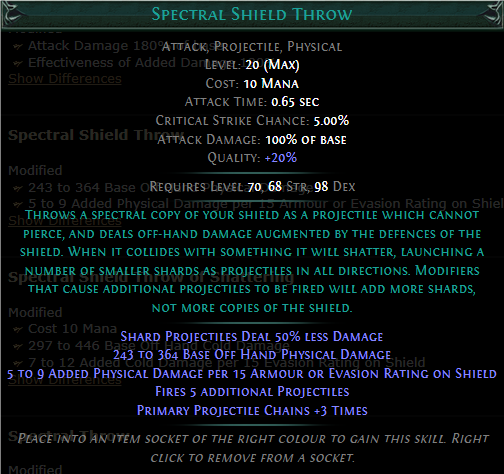 PoE Spectral Shield Throw Build 3.25