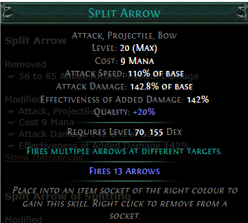 PoE Split Arrow Build 3.25