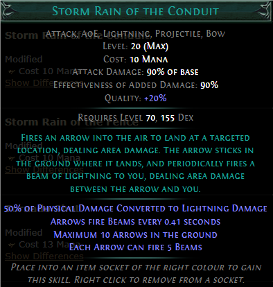 PoE Storm Rain of the Conduit Build 3.25