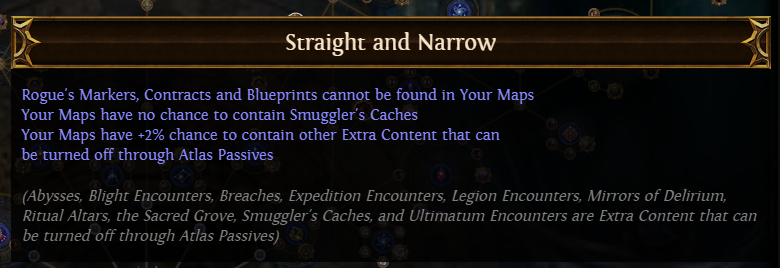 PoE Straight and Narrow