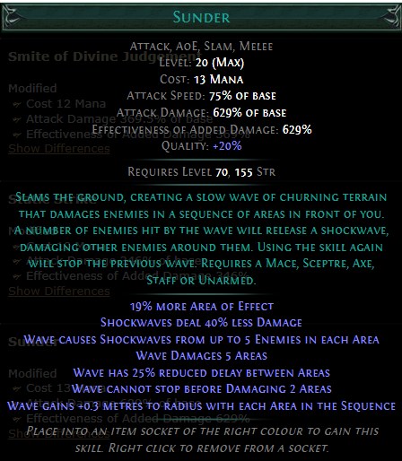 PoE Sunder Build 3.25