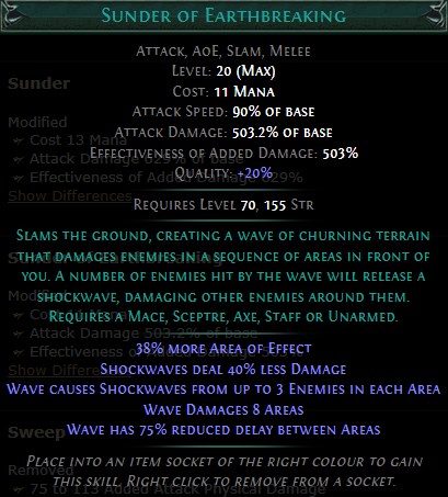 PoE Sunder of Earthbreaking Build 3.25