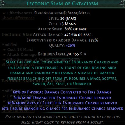 PoE Tectonic Slam of Cataclysm Build 3.25