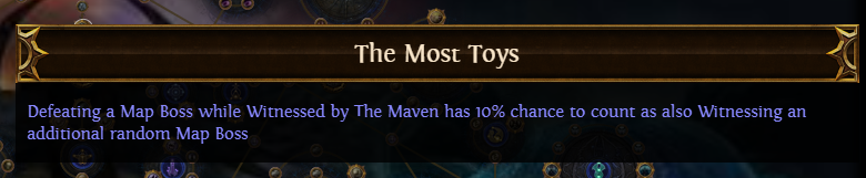 PoE The Most Toys