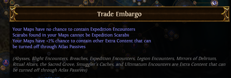 PoE Trade Embargo