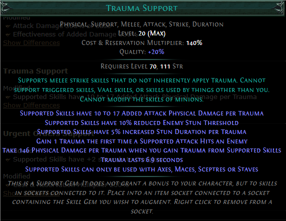 PoE Trauma Support 3.25