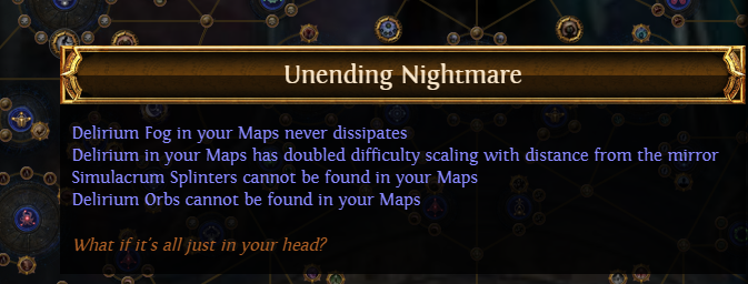 PoE Unending Nightmare