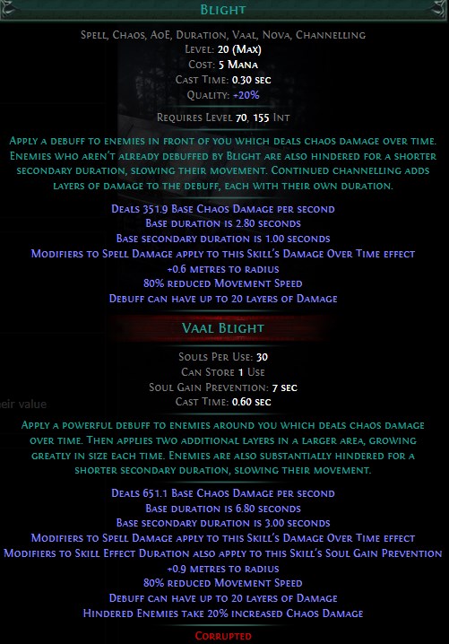 PoE Vaal Blight Build 3.25