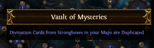 PoE Vault of Mysteries