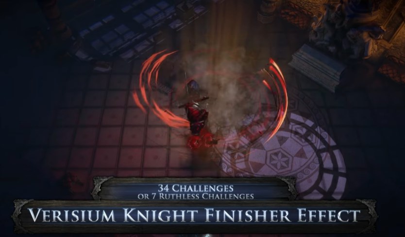 PoE Verisium Knight Unique Finisher Effect