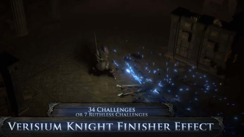 PoE Verisium Knight Unique Finisher Effect