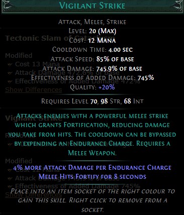 PoE Vigilant Strike Build 3.25