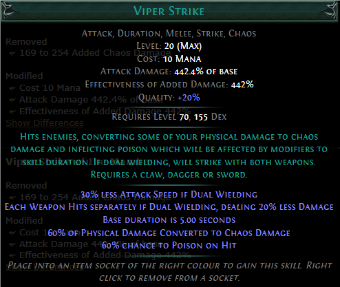 PoE Viper Strike Build 3.25