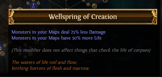 PoE Wellspring of Creation