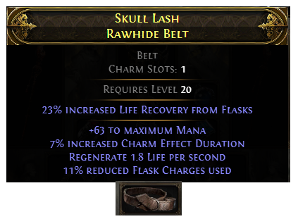 PoE 2 Skull Lash Rawhide Belt