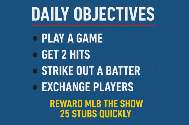 Reward MLB The Show 25 Stubs Quickly